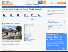 Tablet Screenshot of hrady.cz